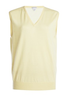 Bottega Veneta - Sleeveless Knit Cashmere Top - Yellow - XS - Moda Operandi