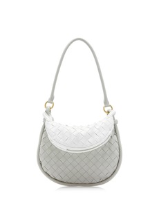 Bottega Veneta - Small Gemelli Intrecciato Leather Bag  - White - OS - Moda Operandi