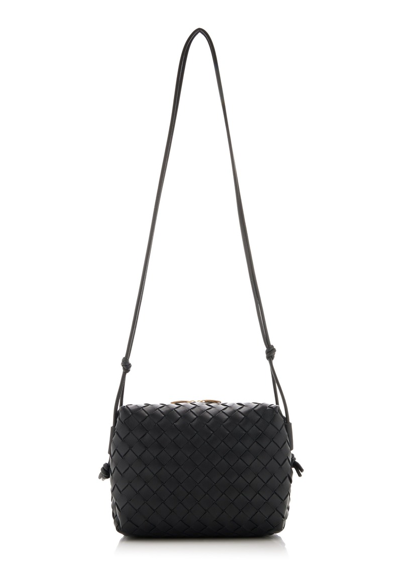 Bottega Veneta - Small Loop Intrecciato Leather Bag - Black - OS - Moda Operandi