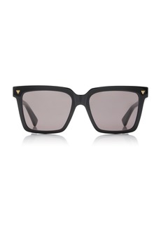 Bottega Veneta - Soft Square-Frame Acetate Sunglasses - Black - OS - Moda Operandi