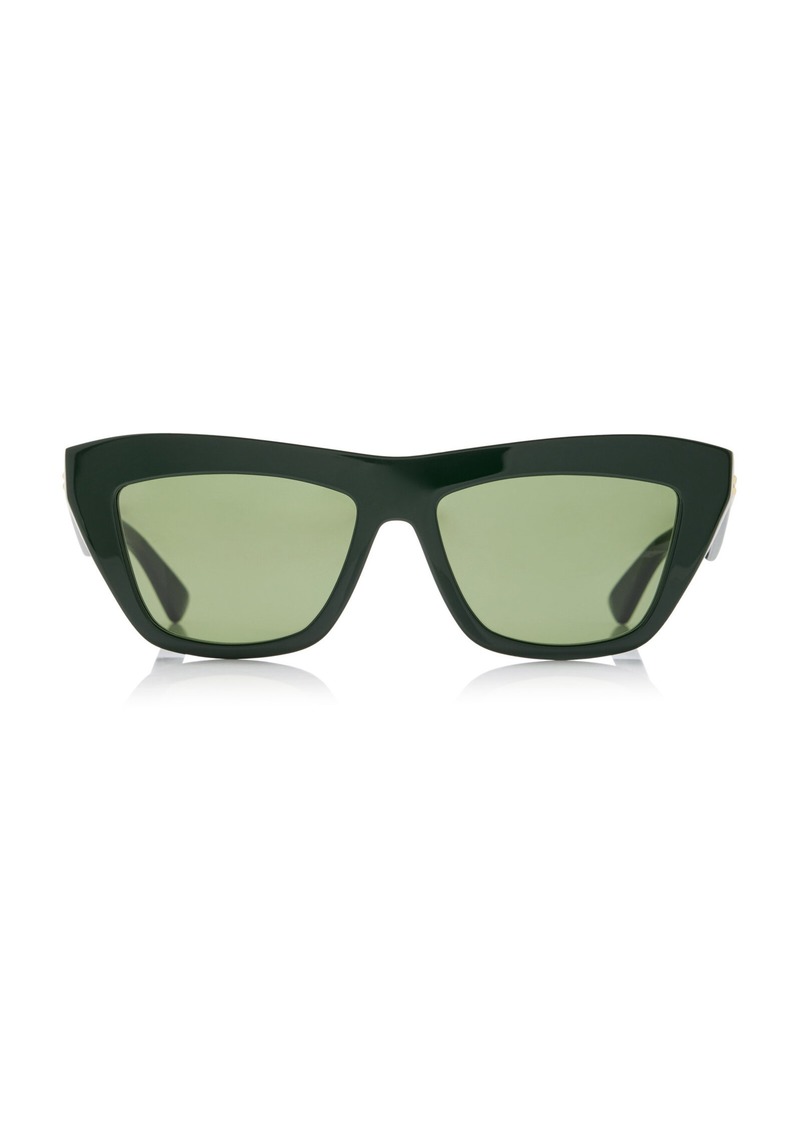 Bottega Veneta - Square-Frame Acetate Sunglasses - Green - OS - Moda Operandi