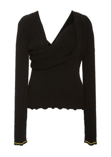 Bottega Veneta - Square-Neck Boucle Shirt - Black - IT 36 - Moda Operandi