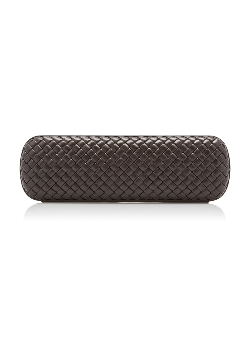 Bottega Veneta - Stretch Box Intreccio Leather Minaudiere - Brown - OS - Moda Operandi