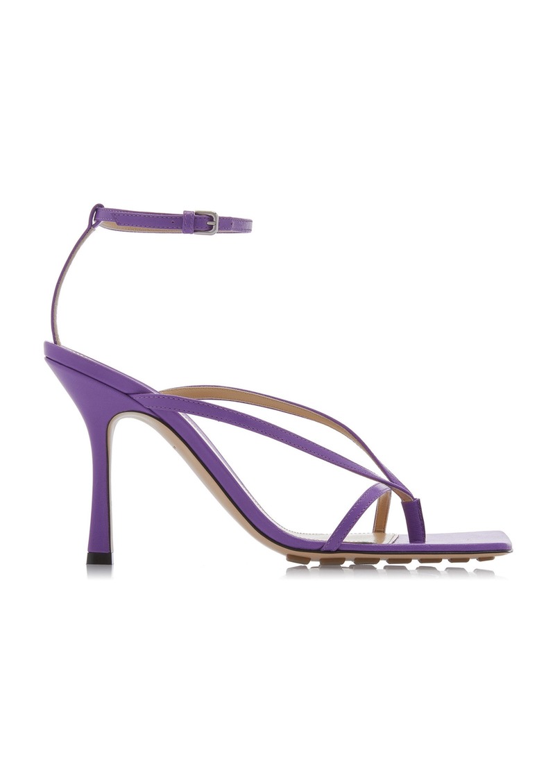 Bottega Veneta - Stretch Leather Sandals - Purple - IT 37 - Moda Operandi