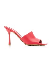 Bottega Veneta - Stretch Leather Slide Sandals - Red - IT 39 - Moda Operandi