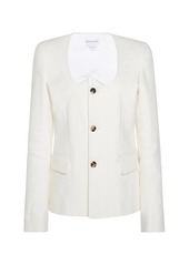 Bottega Veneta - Stretch Linen Canvas Jacket - White - IT 38 - Moda Operandi