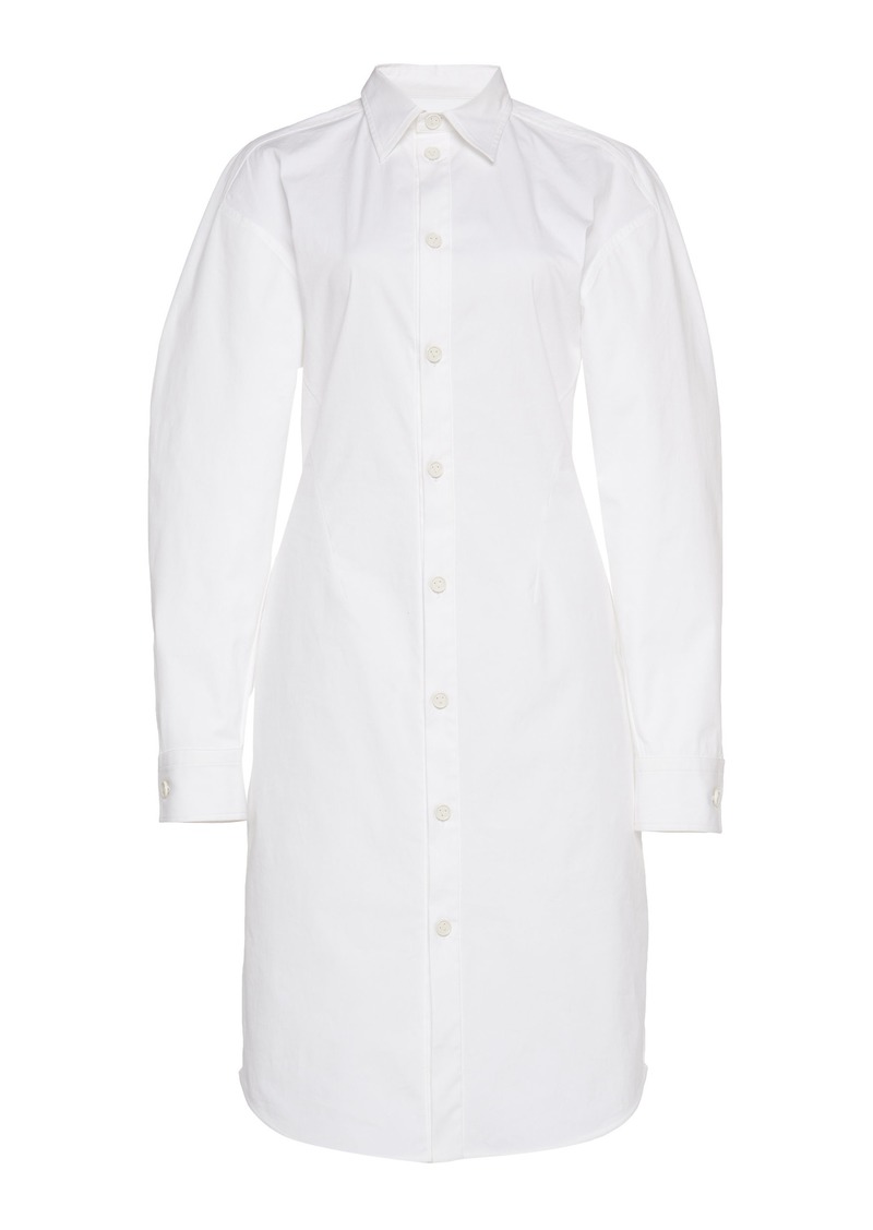 Bottega Veneta - Stretch Poplin Shirt Dress - White - IT 40 - Moda Operandi
