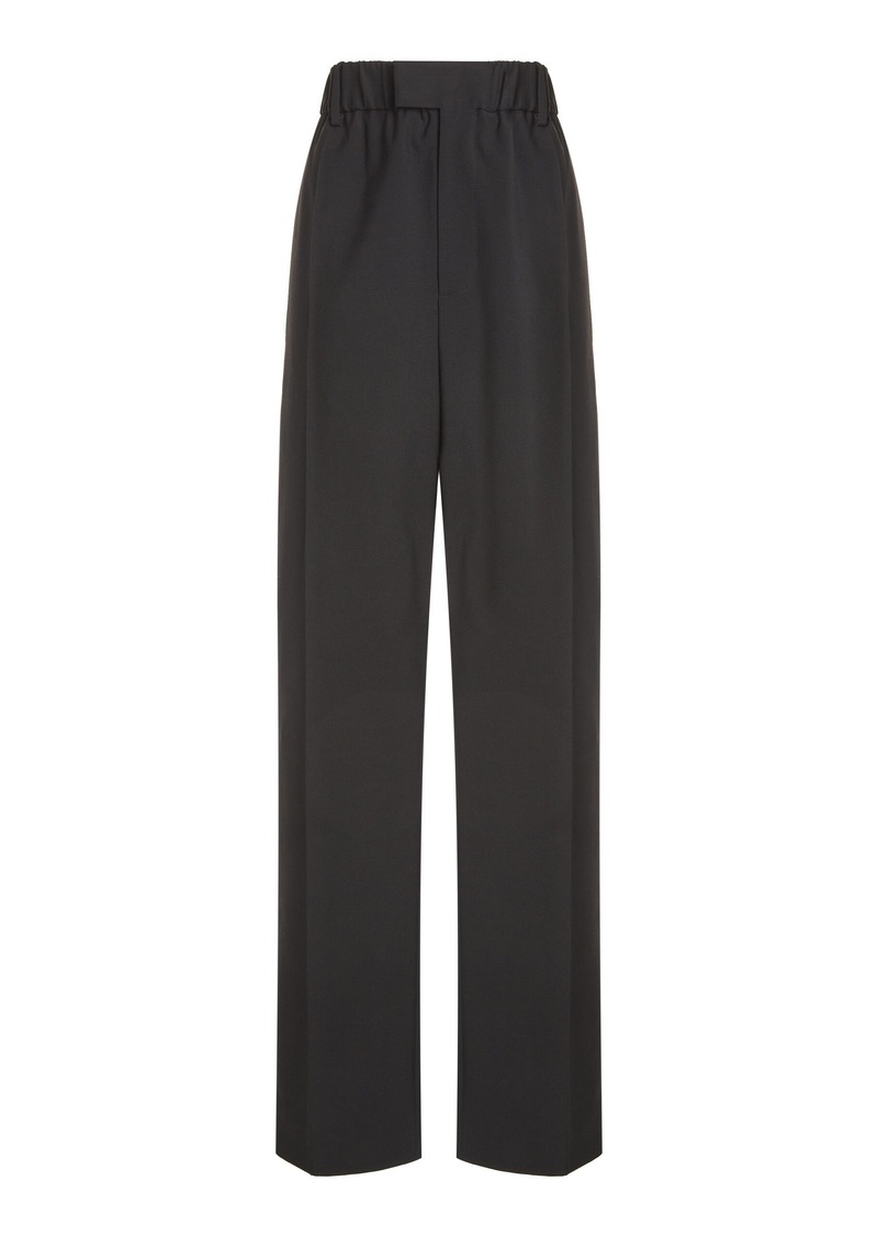 Bottega Veneta - Tailored Wool Twill Straight-Leg Pants  - Black - IT 42 - Moda Operandi