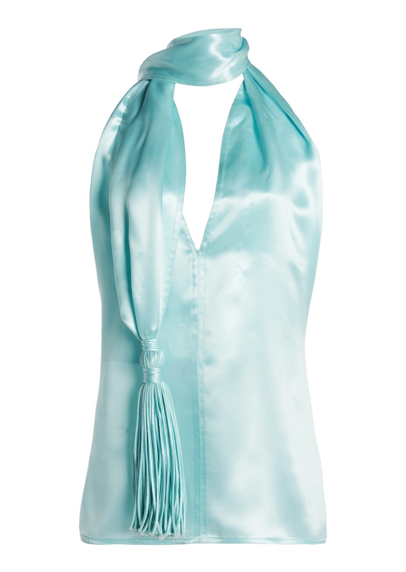 Bottega Veneta - Tassle Chintz Top - Blue - IT 38 - Moda Operandi