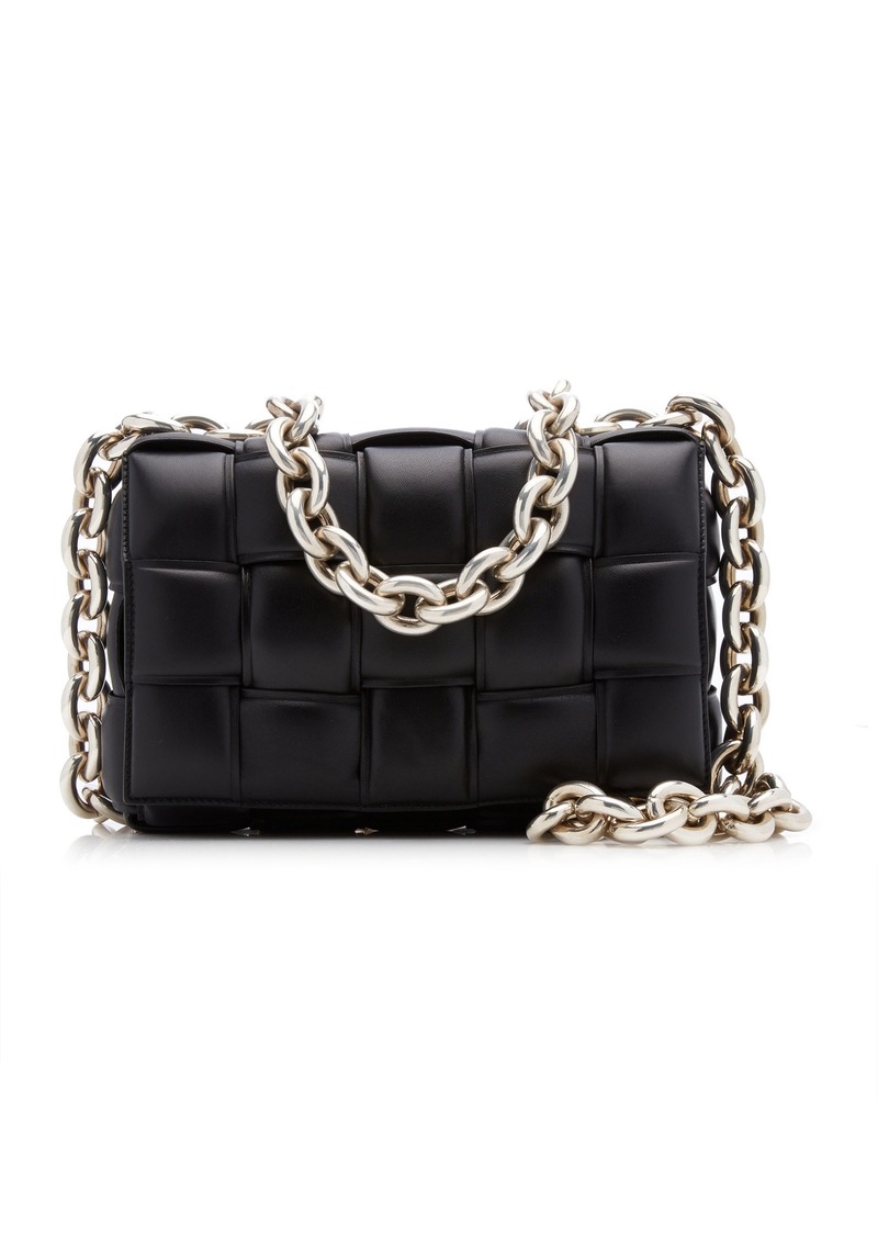 Bottega Veneta - The Chain Padded Cassette Leather Bag - Black - OS - Moda Operandi