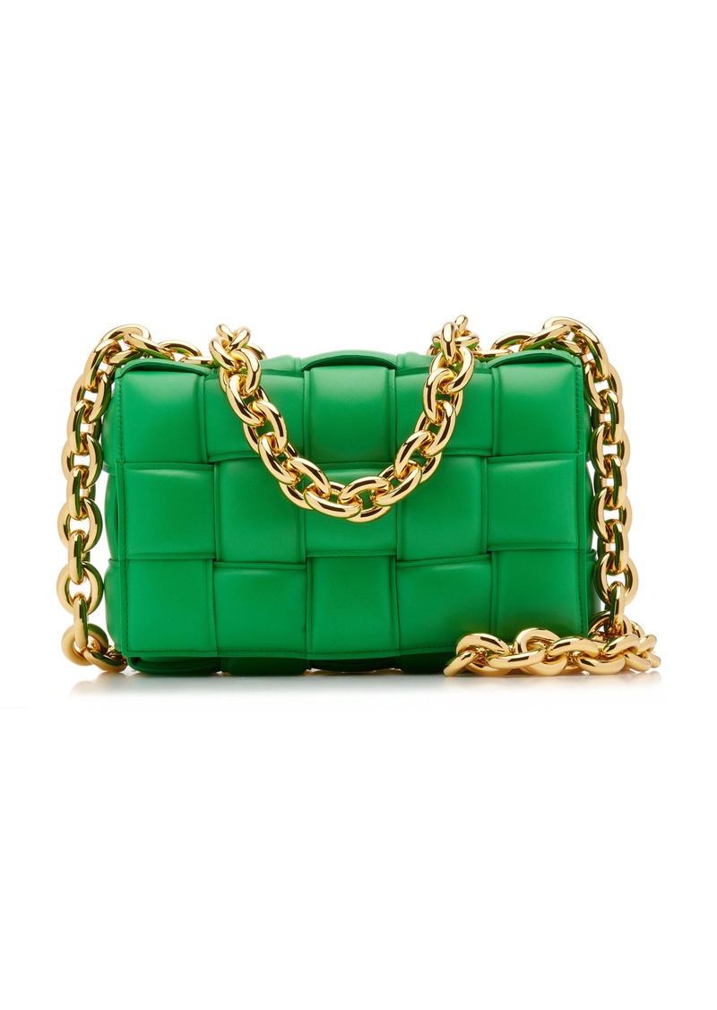 Bottega Veneta - The Chain Padded Cassette Leather Bag - Green - OS - Moda Operandi