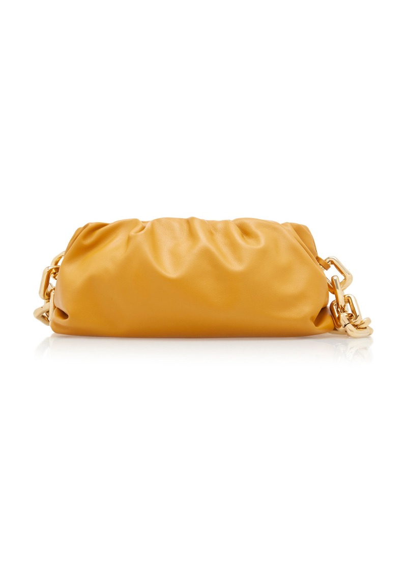 Bottega Veneta - The Chain Pouch Leather Clutch - Neutral - OS - Moda Operandi