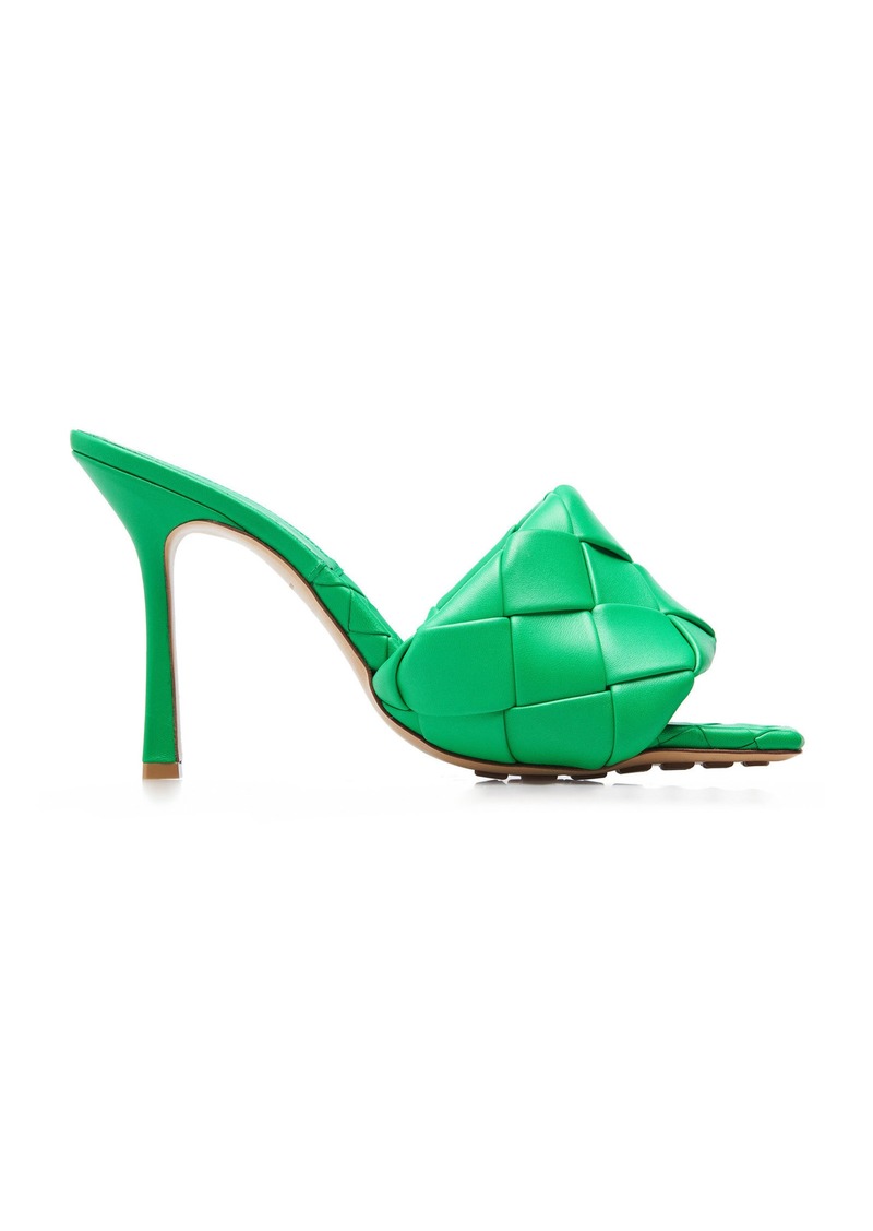 Bottega Veneta - The Lido Intrecciato Leather Sandals - Green - IT 37.5 - Moda Operandi