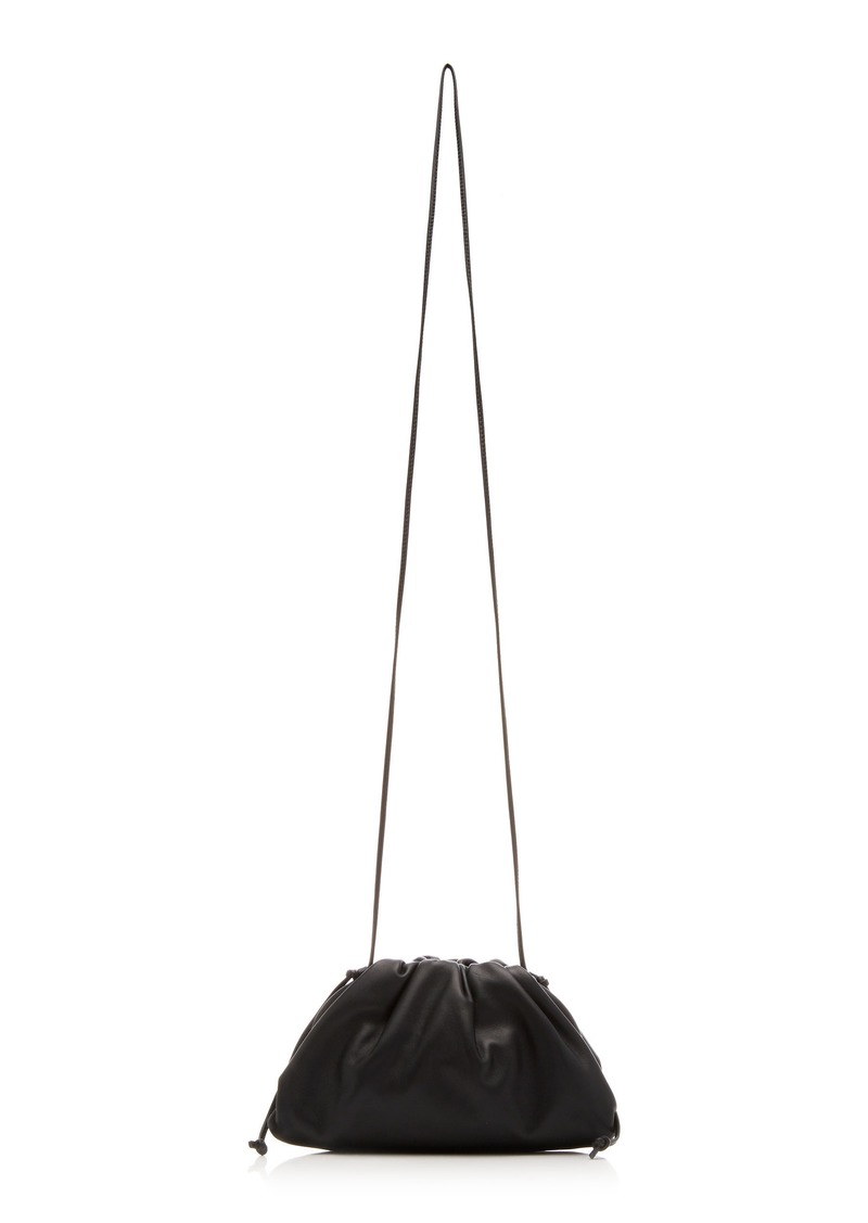 Bottega Veneta - The Mini Pouch Leather Clutch - Black - OS - Moda Operandi