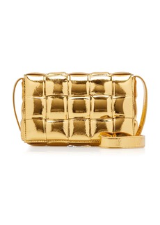 Bottega Veneta - The Padded Cassette Metallic Leather Bag - Gold - OS - Moda Operandi