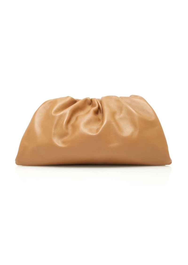 Bottega Veneta - The Pouch Leather Clutch - Tan - OS - Moda Operandi