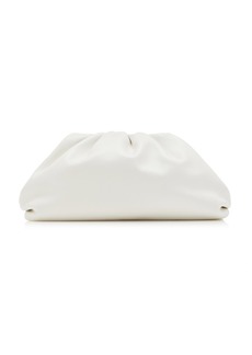 Bottega Veneta - The Teen Pouch Leather Clutch - White - OS - Moda Operandi