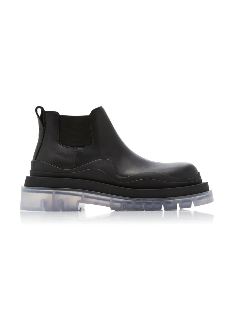 Bottega Veneta - The Tire Ankle Boots - Black - IT 39.5 - Moda Operandi