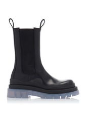Bottega Veneta - The Tire Leather Boots - Black - IT 36 - Moda Operandi