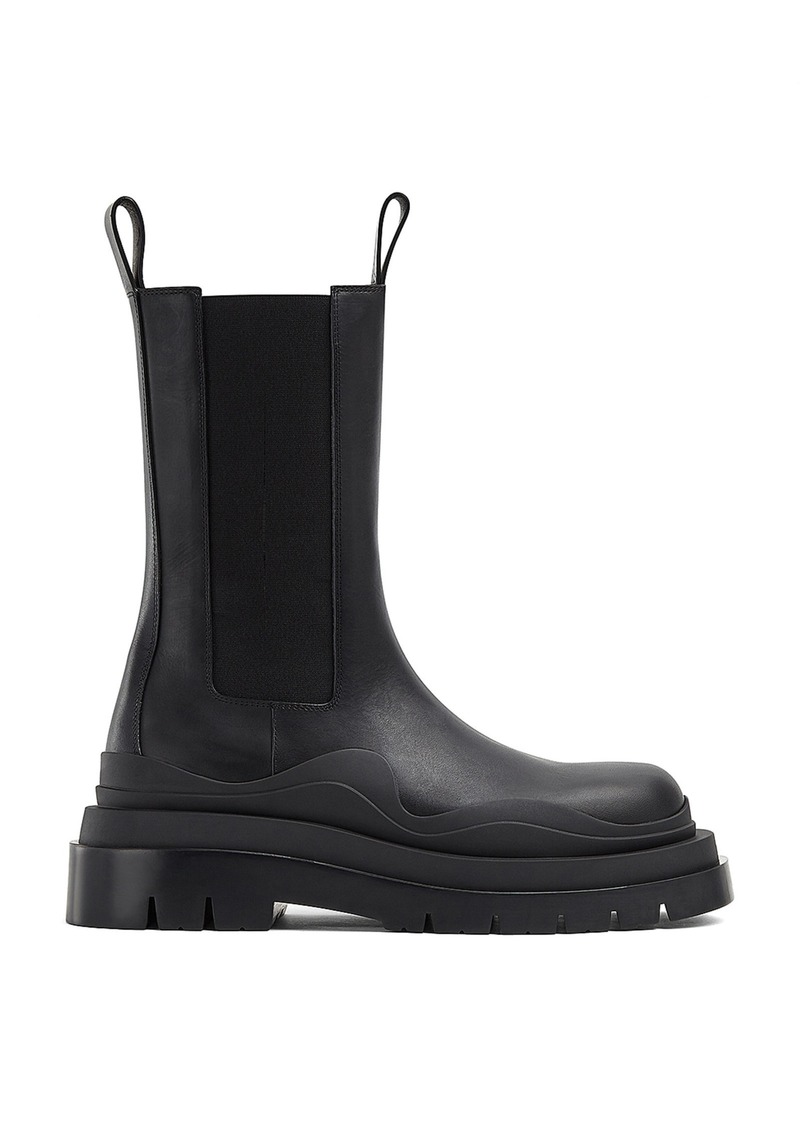 Bottega Veneta - The Tire Leather Boots - Black - IT 37 - Moda Operandi