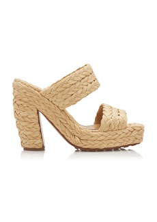 Bottega Veneta - Trinity Raffia Sandals - Neutral - IT 37 - Moda Operandi