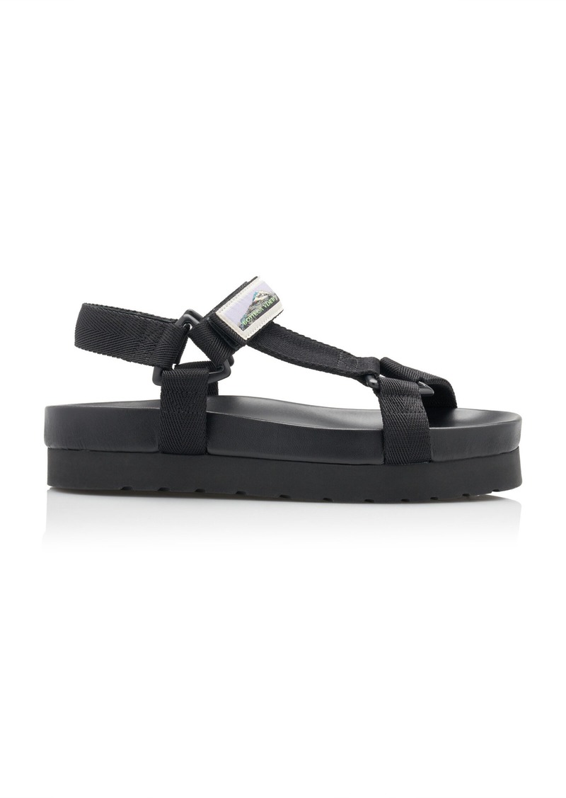 Bottega Veneta - Trip Nylon Tech Slingback Sandals - Black - IT 38 - Moda Operandi