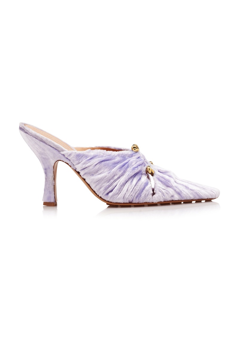 Bottega Veneta - Velvet Mules - Purple - IT 36.5 - Moda Operandi