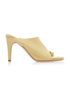 Bottega Veneta - Leather Sandals   - Neutral - IT 38 - Moda Operandi