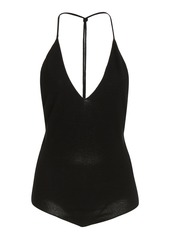 Bottega Veneta - Women's Sleeveless Cashmere-Blend Bodysuit - Black - Moda Operandi