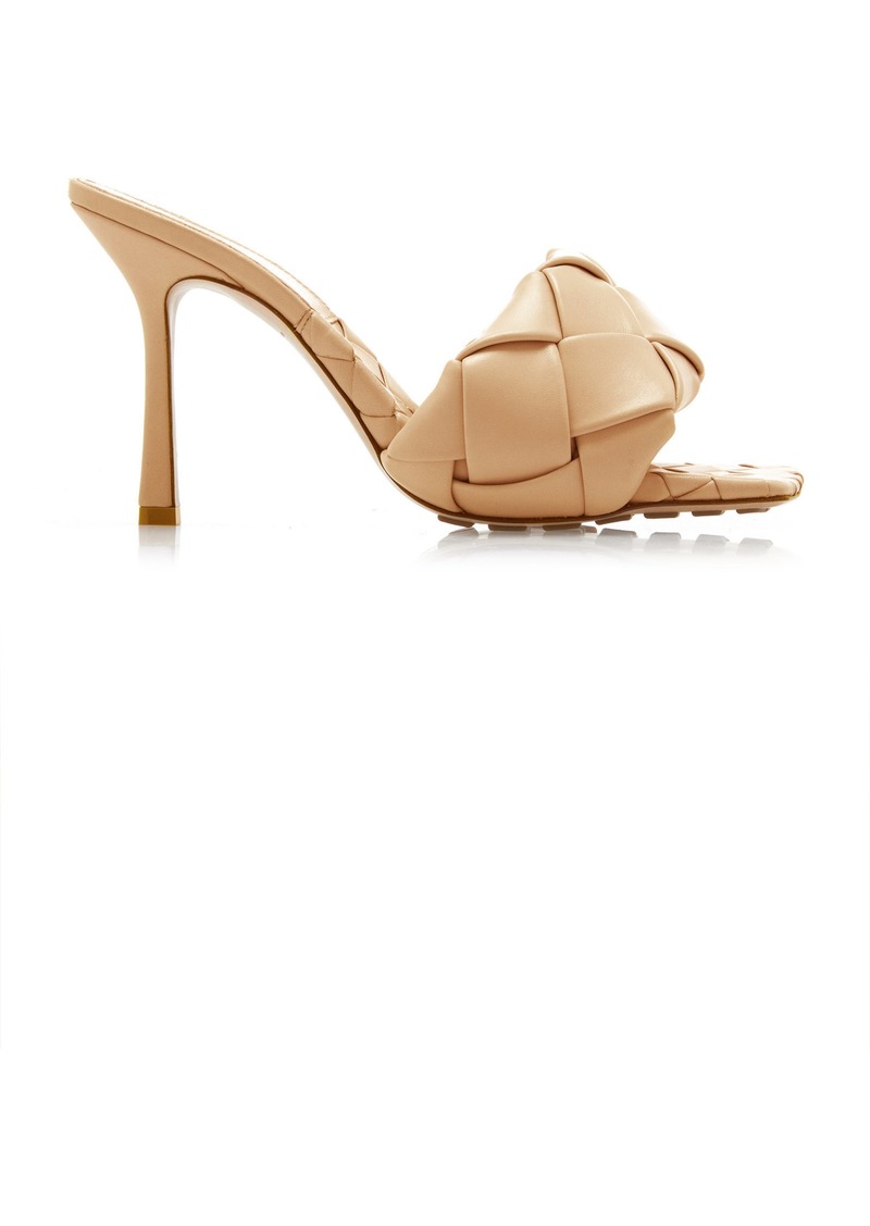 Bottega Veneta - The Lido Intrecciato Leather Sandals - Neutral - IT 38.5 - Moda Operandi