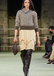 Bottega Veneta - Wool Zigzag Sweater - Multi - XS - Moda Operandi