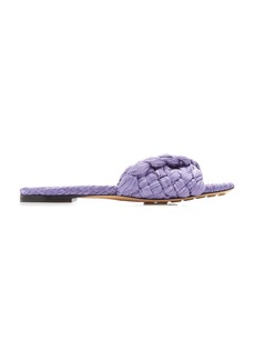 Bottega Veneta - Woven Raffia Sandals - Purple - IT 36.5 - Moda Operandi
