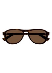 Bottega Veneta 55mm Pilot Sunglasses