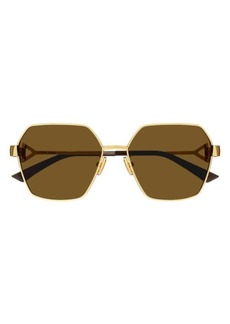 Bottega Veneta 57mm Geometric Sunglasses