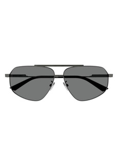 Bottega Veneta 61mm Navigator Sunglasses