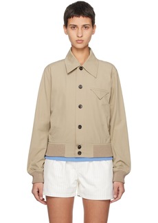 Bottega Veneta Beige Button Jacket