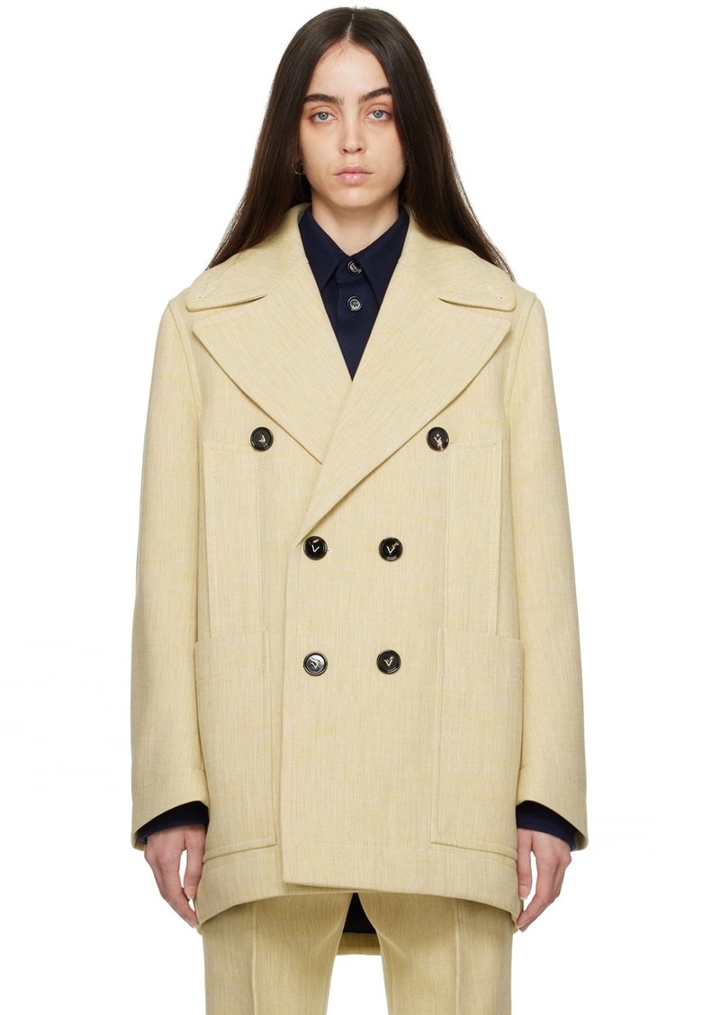 Bottega Veneta Beige Curved Shape Jacket