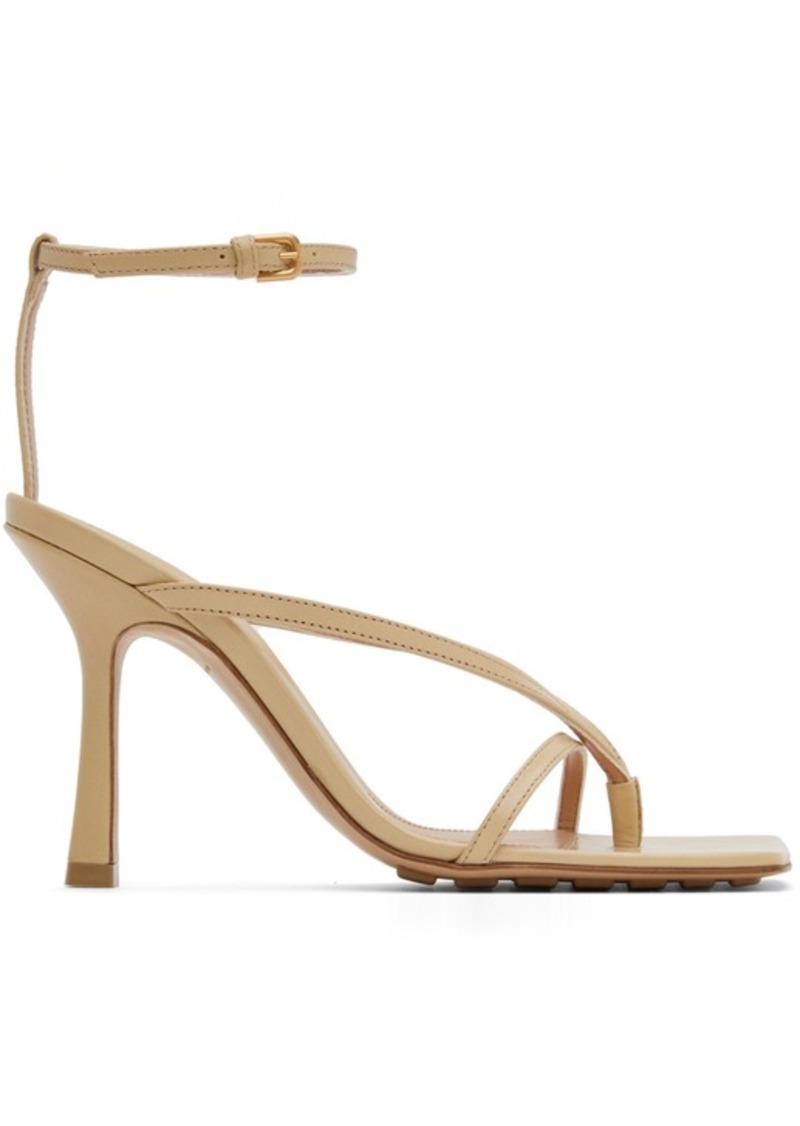 Bottega Veneta Beige Stretch Sandals