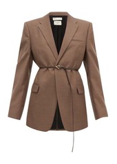 Bottega Veneta Belted single-breasted wool jacket