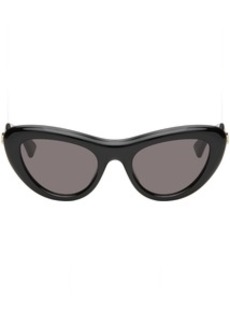 Bottega Veneta Black Bombe Cat Eye Sunglasses