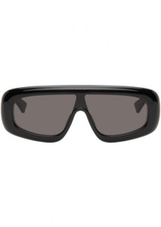 Bottega Veneta Black Bombe Shield Sunglasses