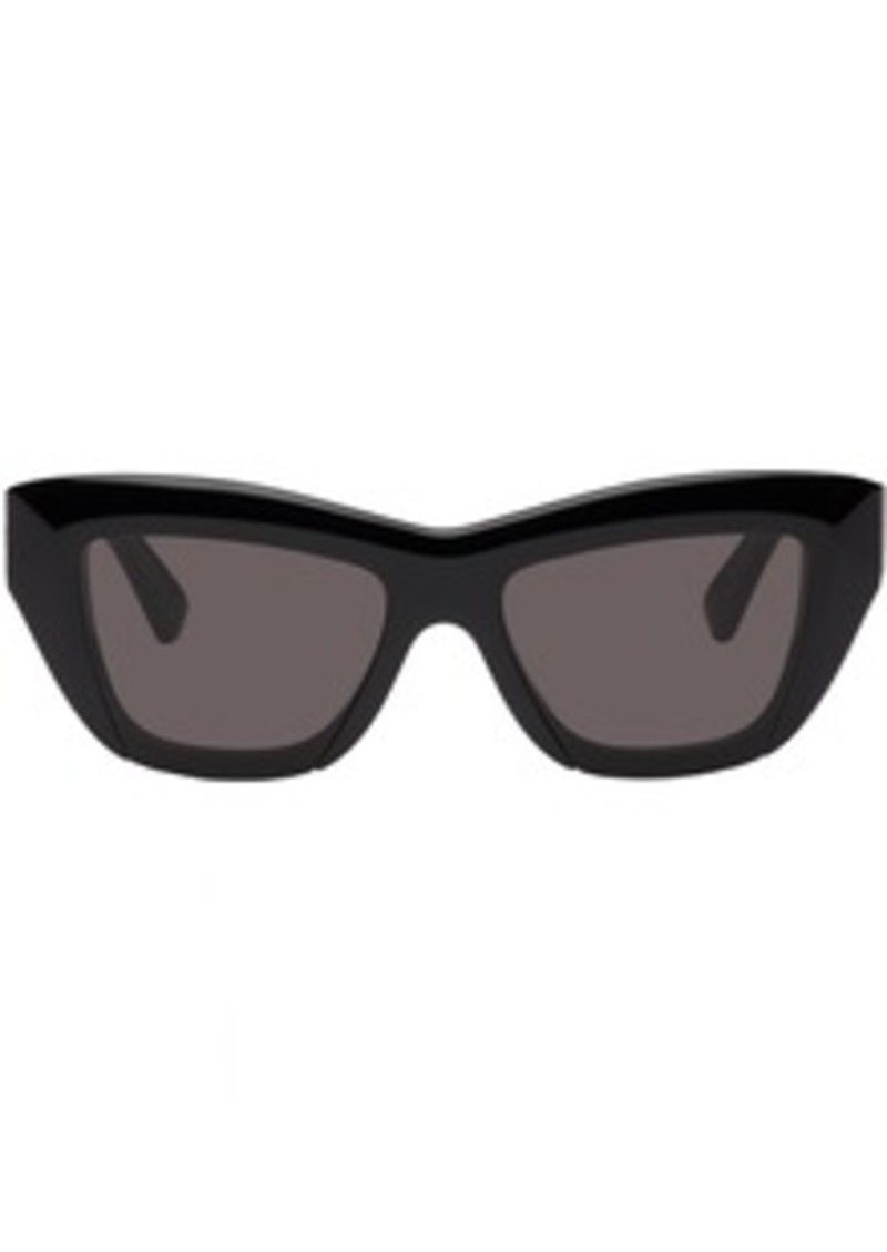 Bottega Veneta Black Cat-Eye Sunglasses