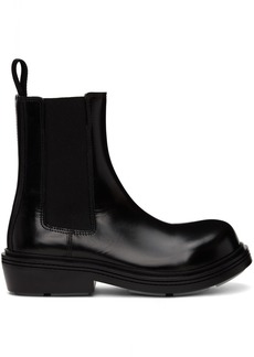 Bottega Veneta Black Fireman Chelsea Boots