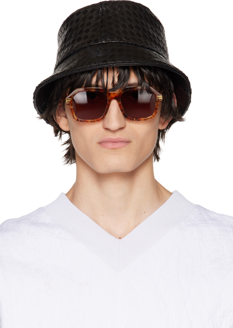 Bottega Veneta Black Intrecciato Bucket Hat