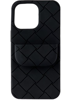Bottega Veneta Black Intreccio iPhone 13 Pro Case