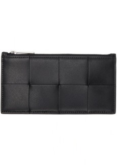 Bottega Veneta Black Long Cassette Card Holder