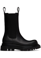 Bottega Veneta Black Lug Chelsea Boots