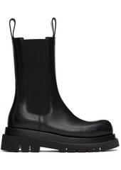 Bottega Veneta Black Lug Chelsea Boots