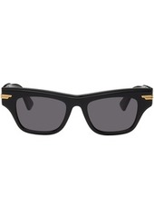 Bottega Veneta Black Mitre Cat-Eye Sunglasses