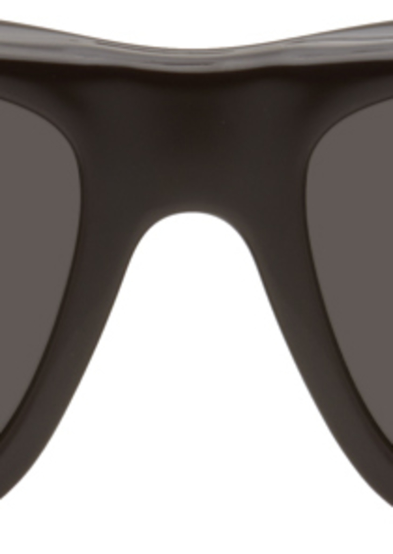Bottega Veneta Black Mitre Square Sunglasses